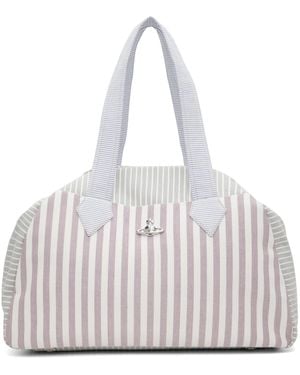 Vivienne Westwood Grand Sac Archive Bourgogne Et Gris - Multicolore