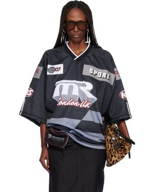 Martine Rose Oversized Hockey T-Shirt - Grey