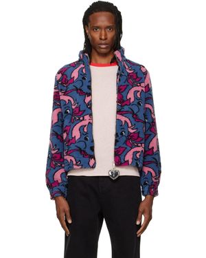 Chopova Lowena Cheeky Girl Fitted Fleece Jacket - Blue