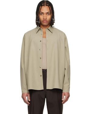 LE17SEPTEMBRE Classic Wool-Blend Shirt - Natural