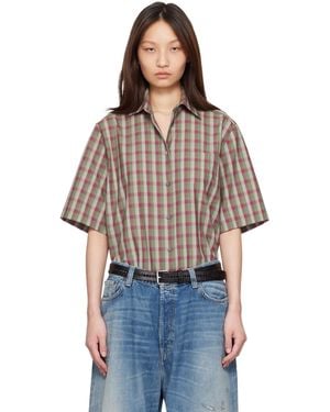 Acne Studios Check Button-Up Shirt - Multicolor