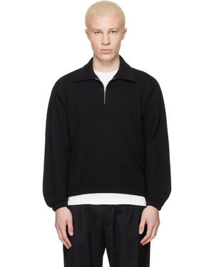 Lady White Co. Topper Quater Zip Jumper - Black