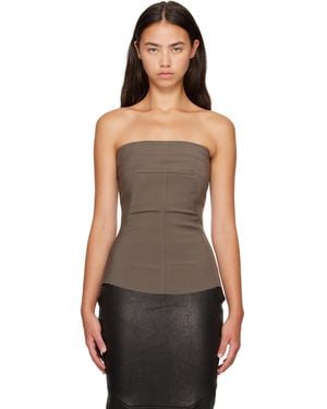 Rick Owens Tower Bustier Top - Black
