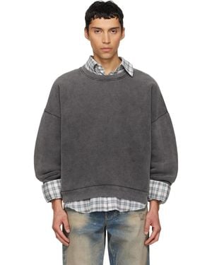 Acne Studios Jumper Logo Patch Sweatshirt - Grey