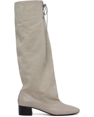 Paloma Wool Victoria Canvas Tall Boots - Grey
