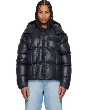 Moncler Short Parka With Hood Serfanto - Black