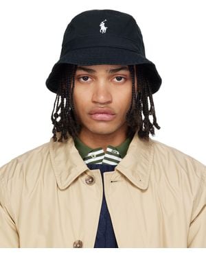 Polo Ralph Lauren ブラック コットン チノ バケットハット - ブルー