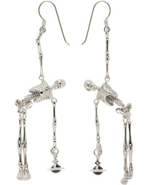 Vivienne Westwood Skeleton Earrings - White