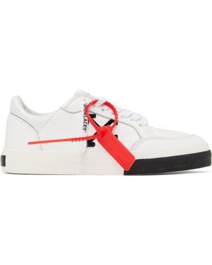 Off-White c/o Virgil Abloh ホワイト New バルカナイズ ローカット レザースニーカー - ブラック