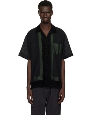 Toga Virilis Raschel Mesh Shirt - Black