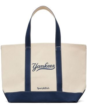 Sporty & Rich Off- '47 Edition Yankees Curve Tote - Blue