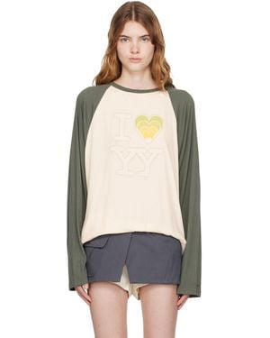 OPEN YY 'I Love Yy' Raglan T-Shirt - Black