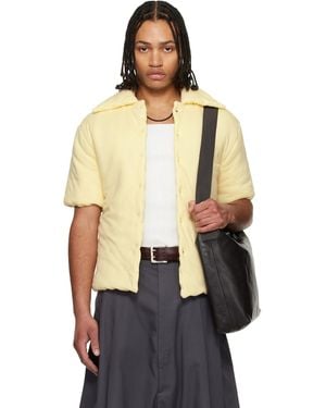 Lu'u Dan Off- Wadded Shift Shirt - Black