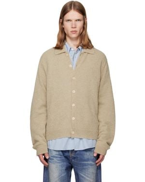 Our Legacy Evening Polo Cardigan - Natural