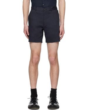 Theory Navy Curtis Shorts - Blue