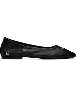 mfpen Eyelet Ballerina Flats - Black