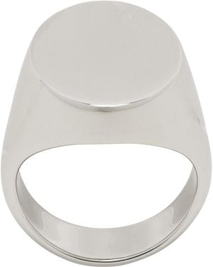 Maison Margiela Chevaliere Signet Ring - White