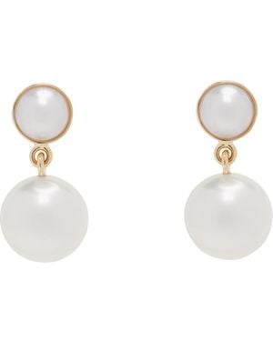 Sophie Bille Brahe Luce De Perle Earrings - White