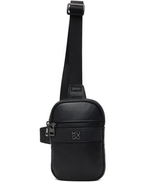 HUGO Logo Hardware Bag - Black