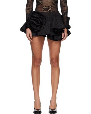 VAQUERA Bustle Miniskirt - Black