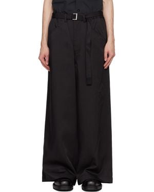 Sacai Spiewak Edition Belted Trousers - Black