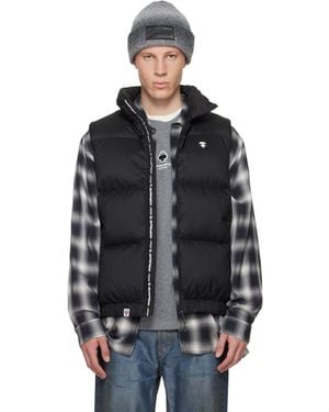 Aape By A Bathing Ape 'Aapenow' Moonface Down Vest - Black