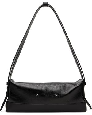 Maison Margiela Sac Porté Épaule Noir À Anse De Style Ceinture