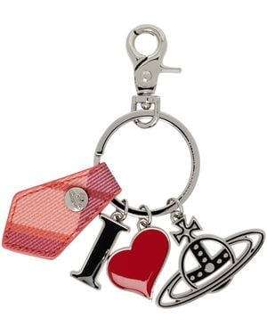 Vivienne Westwood 'I Love Orb' Keychain - Red