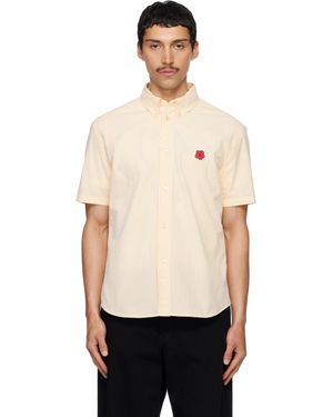 KENZO Chemise À Manches Courtes Jaune - Noir