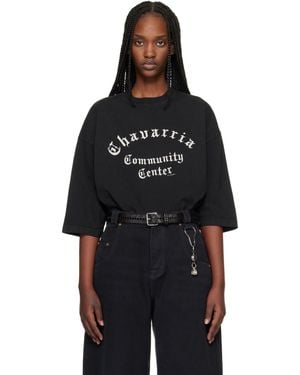 Willy Chavarria 'Chavarria Community Center' Buffalo T-Shirt - Black