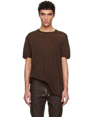 Rick Owens ブラウン Hollywood Level Tシャツ - ブラック