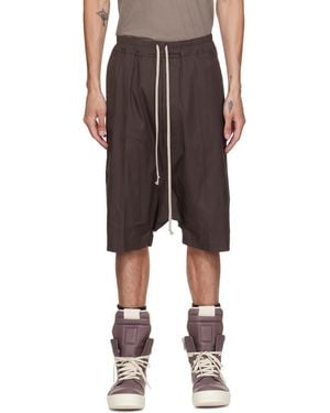 Rick Owens Tower Rick S Pods Shorts - Brown