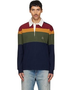 Isabel Marant Khaki Brandon Plastron Polo - Blue