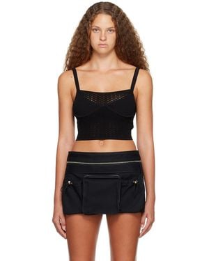 Dion Lee Serpent Tank Top - Black