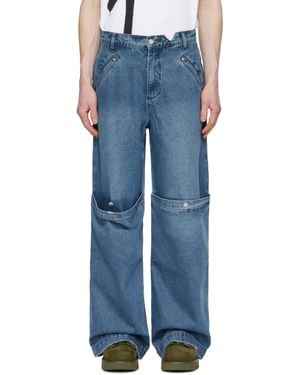 Spencer Badu ブルー バギージーンズ