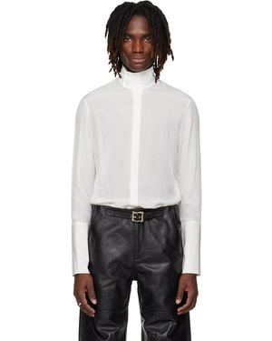 Enfants Riches Deprimes Kissing Button Cuff Napoleon Soiree Shirt - Black