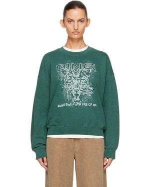 Anine Bing Miles Leo Muse Sweatshirt - Green