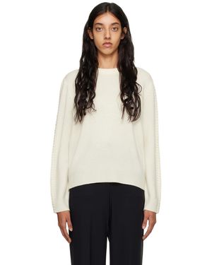 Theory Pull surdimensionné blanc cassé - Noir
