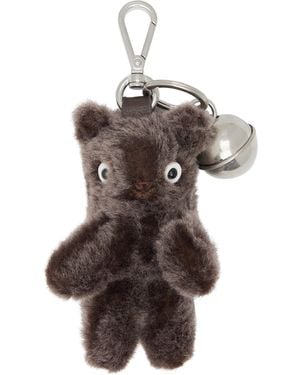 Acne Studios Teddy Bear Keychain - Brown