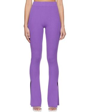REMAIN Birger Christensen Purple Dense Lounge Trousers