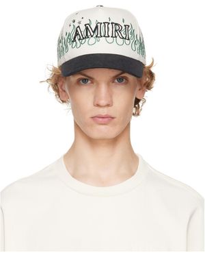 Amiri Off- & Flames Baseball Cap - Blue