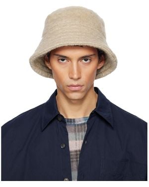 Dries Van Noten Wool Mohair Bucket Hat - Blue