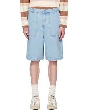 Maison Kitsuné ブルー Workwear デニムショートパンツ