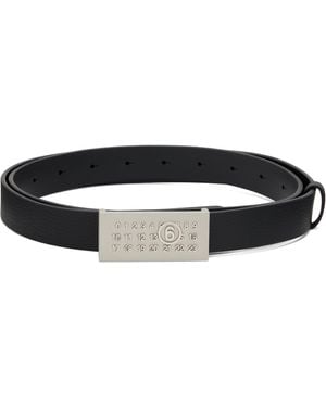 MM6 by Maison Martin Margiela Numeric Belt - Black
