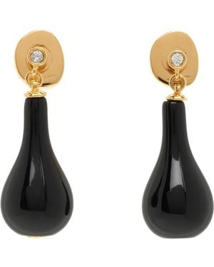 TOTEME Onyx Drop Earrings - White