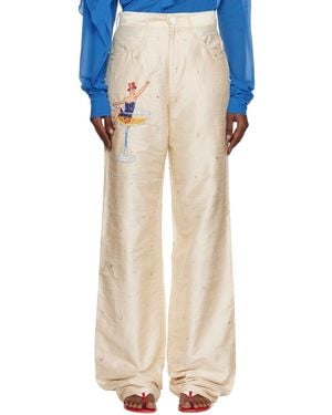 Caro Editions Off- Annika Clown Pants - Blue