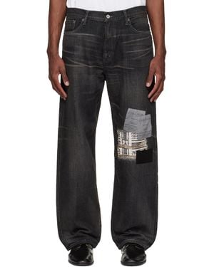 Yohji Yamamoto Neighborhood Edition Savage Denim Dp Basic Jeans - Black