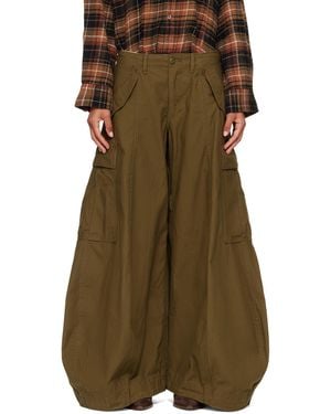 R13 Khaki Siouxsie Field Cargo Jeans - Green
