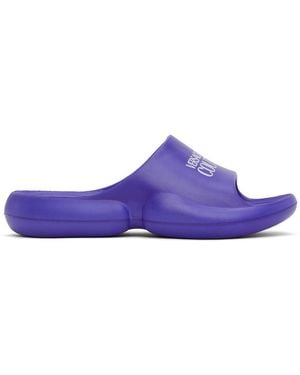 Versace Jeans Couture ブルー Tago ロゴ スライド - パープル