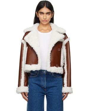 Stand Studio Off- Kristy Faux-Shearling Jacket - Blue